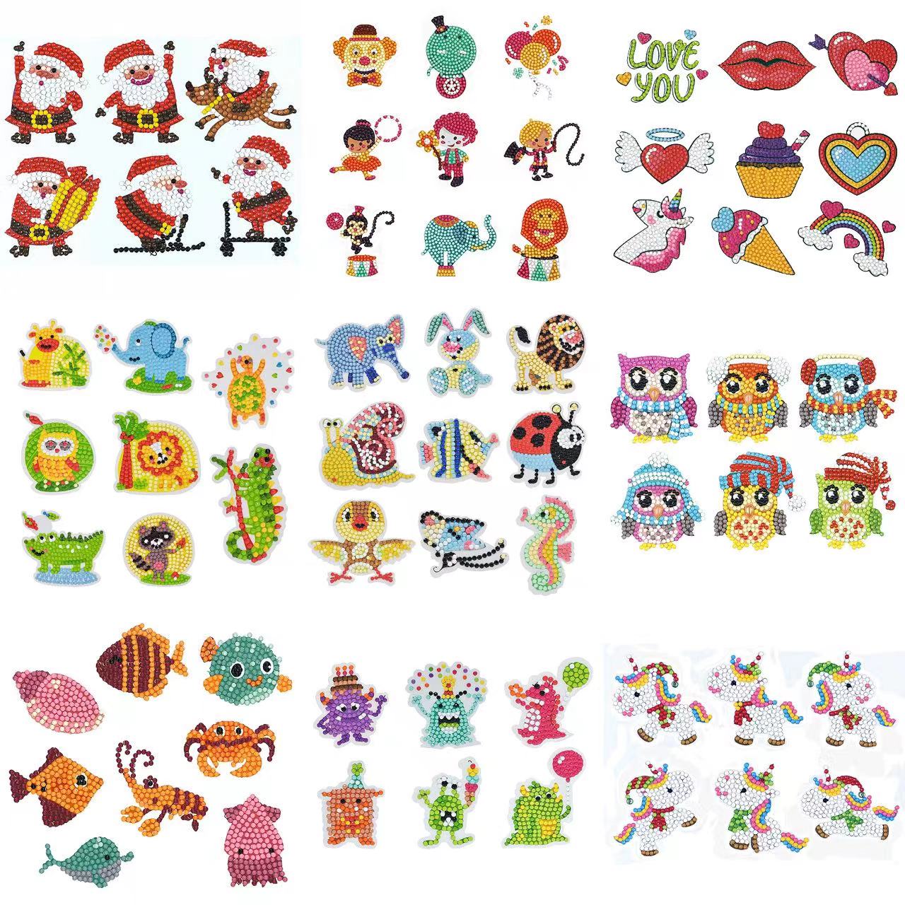 Resin Art For Kids - Diamant Malerei Aufkleber 5d DIY Cartoon