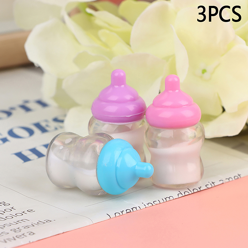 Resin Art Baby - 3 Stück Puppenhaus Baby flasche Zubehör
