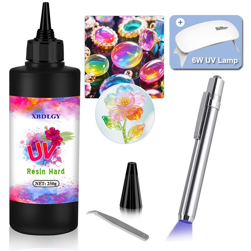 Resin Art Liquid - 200 g/250 g/500 g UV-Harz-Hartkleber für