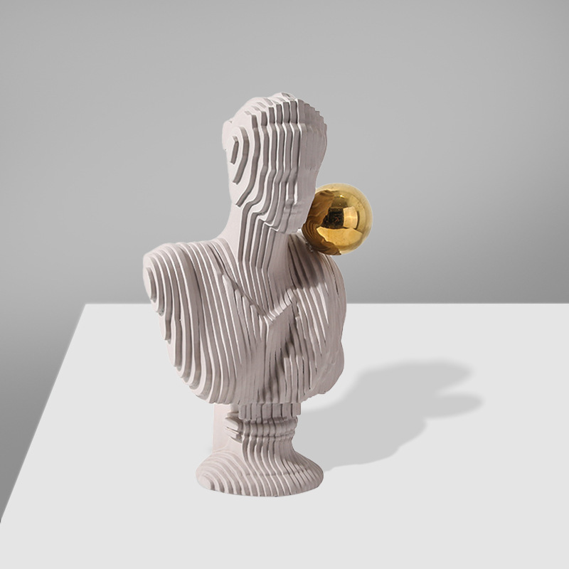 Resin Art Business - Luxuriöse Kunstskulptur mit Figurenmotiv für Modellräume,