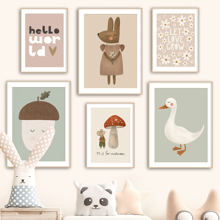 Resin Art For Kids - Nordisches Retro-Poster und Drucke, Wandbilder, Baby-