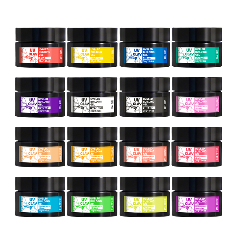 Resin Art Liquid - 16 Farben UV-Harz-Knetmasse - 30g/10,06oz pro