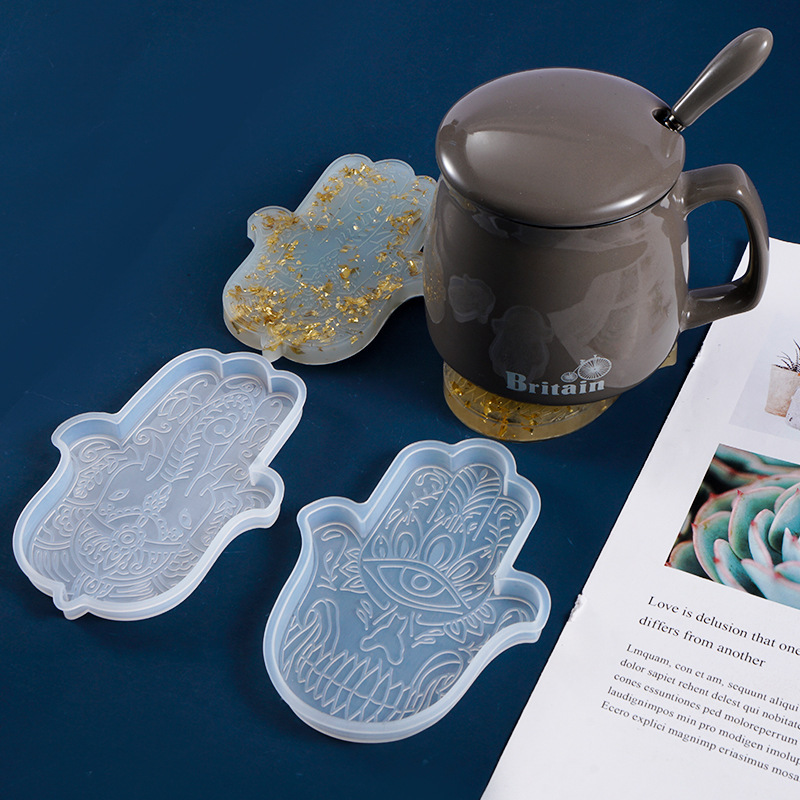 Resin Art Coasters - 1 Pcs DIY Coaster Hand von