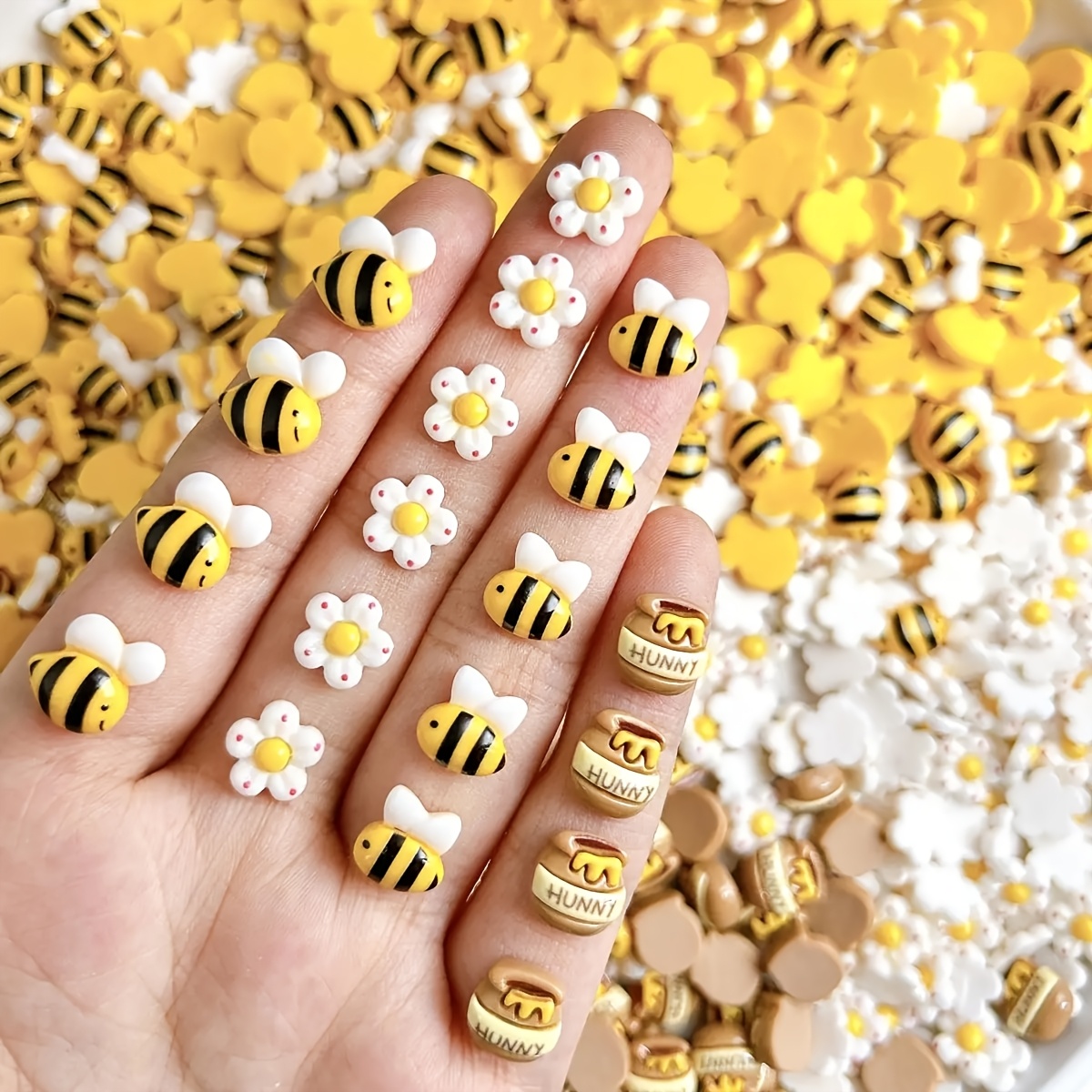 Resin Art Workshop - 100 Stück realistische 5-blättrige Bienen- und