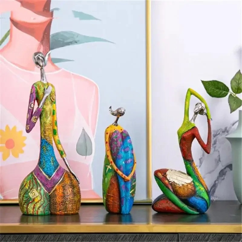 Resin Art Workshop - Malerei Frau Harz Statue Figuren Für