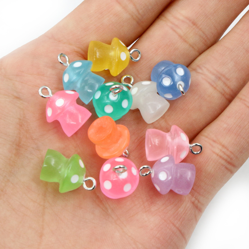 Resin Art For Kids - 10PCS 15*11,5mm Mix Cartoon 3D Pilz