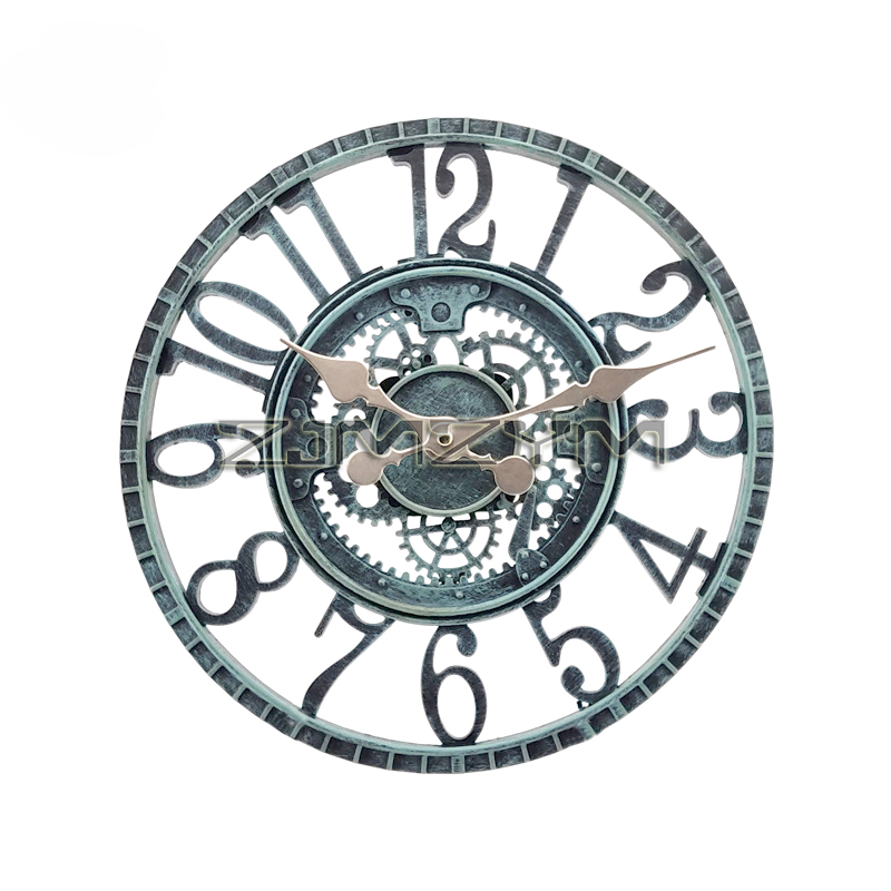 Resin Art Watch - 12-Zoll-Retro-wasserdichte Wanduhr für den Innen- und