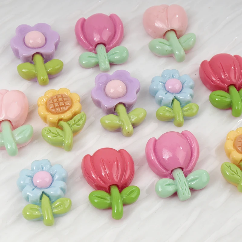 Resin Art Workshop - 20/100 Stück Mini Blume Nail Art