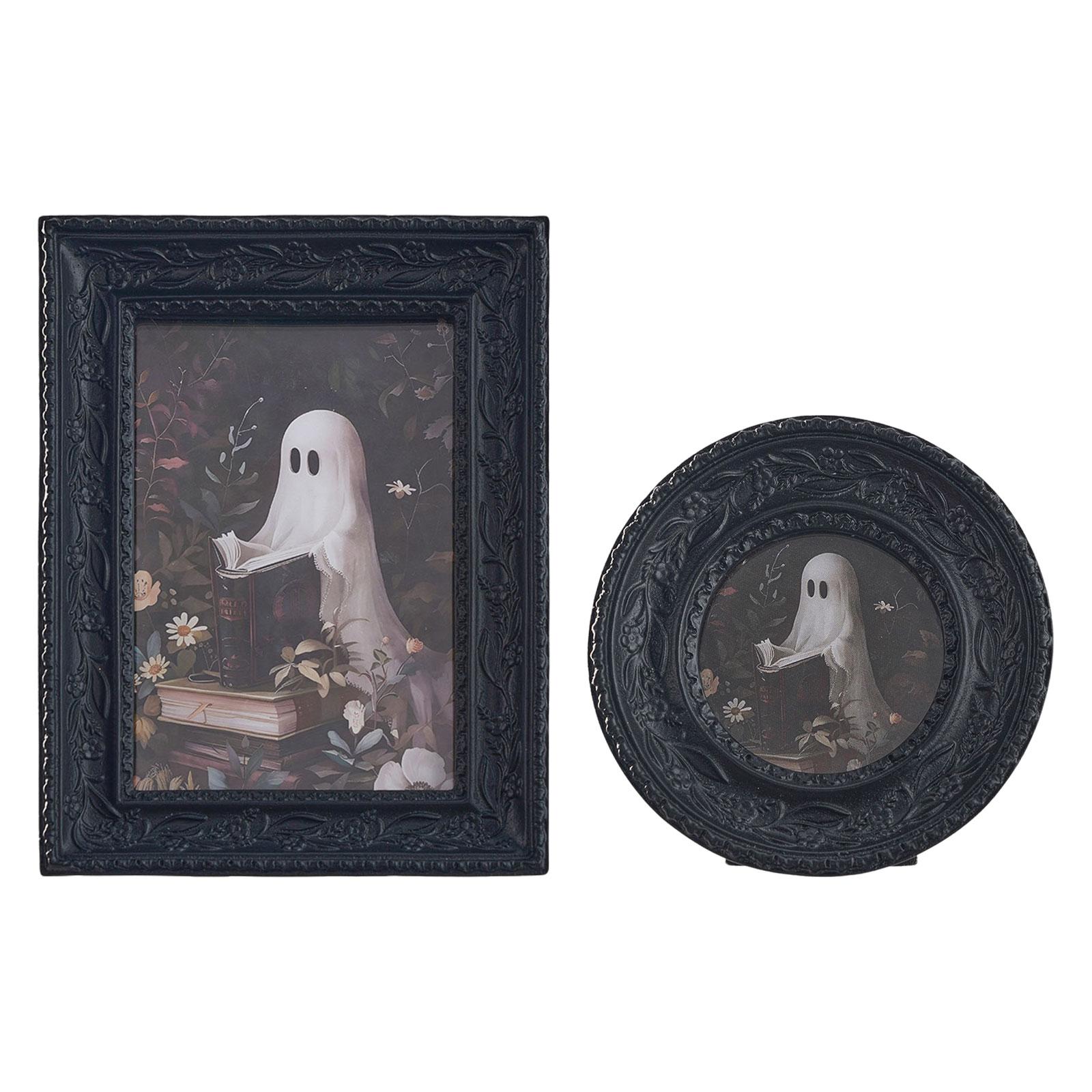 Resin Art Photo Frame - Retro-Design-Bilderrahmen, dekoratives Kunstzubehör, DIY, schwarzes Tischdisplay
