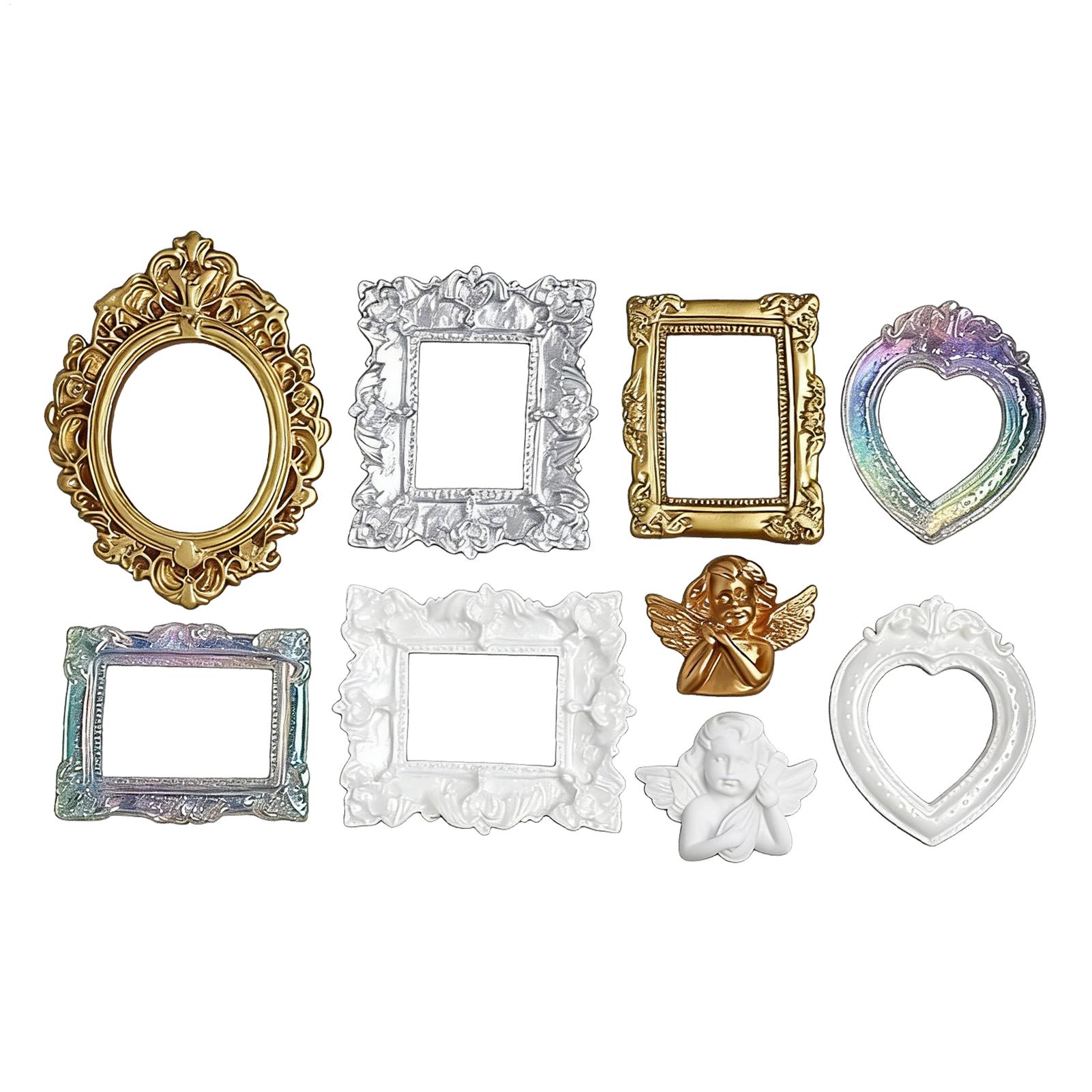 9 Stück Miniatur-Bilderrahmen, – Resin Art Photo Frame Bewertung und Preis