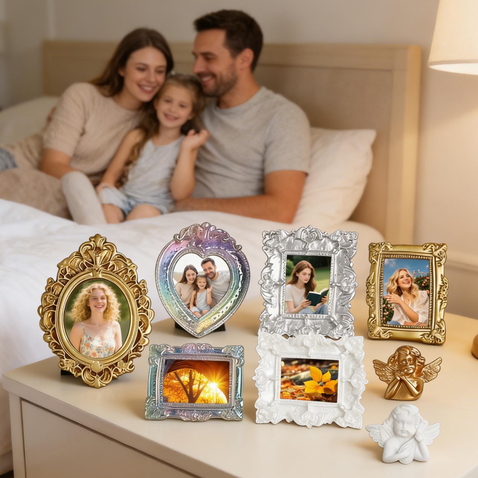 9 Stück Miniatur-Bilderrahmen, – Resin Art Photo Frame Bewertung und Preis
