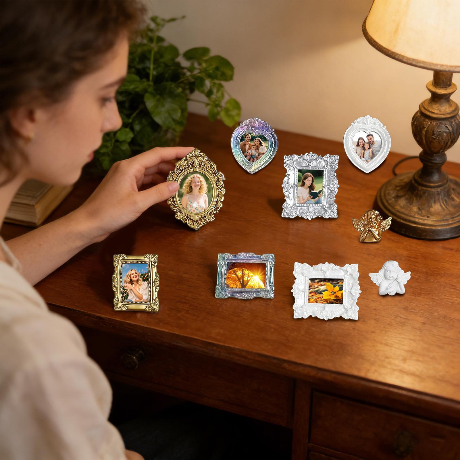 9 Stück Miniatur-Bilderrahmen, – Resin Art Photo Frame Bewertung und Preis