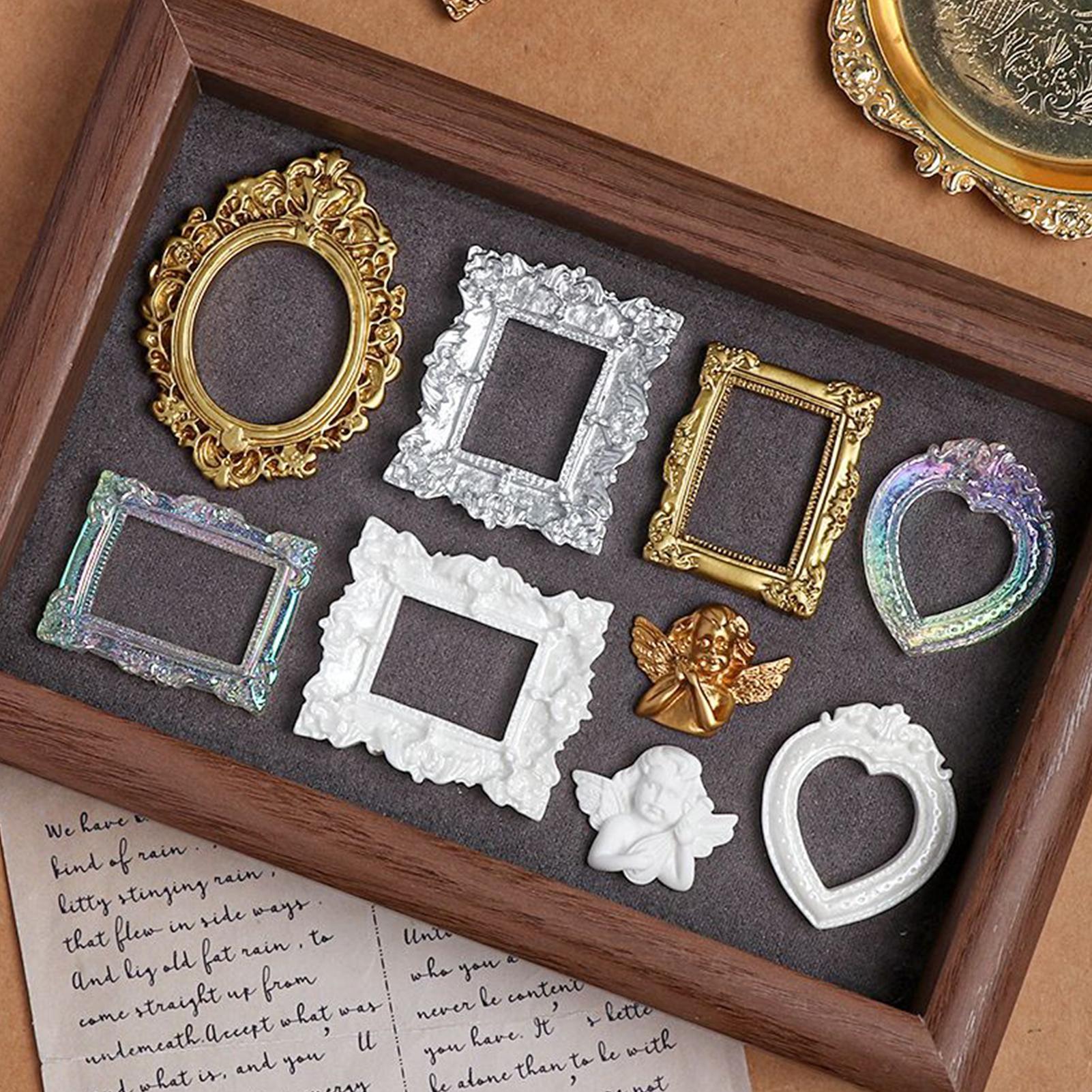 9 Stück Miniatur-Bilderrahmen, – Resin Art Photo Frame Bewertung und Preis
