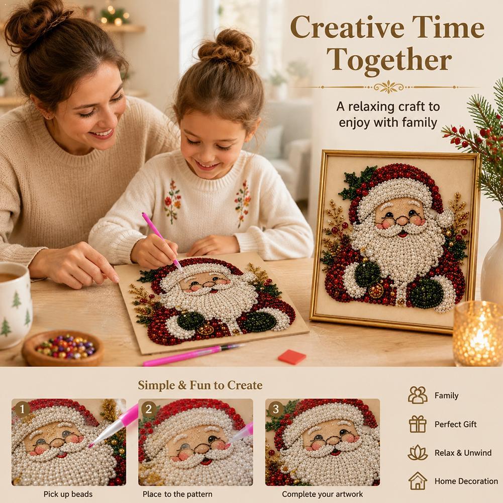Weihnachtsmann Perlen-Kunst DI – Resin Art For Kids Bewertung und Preis