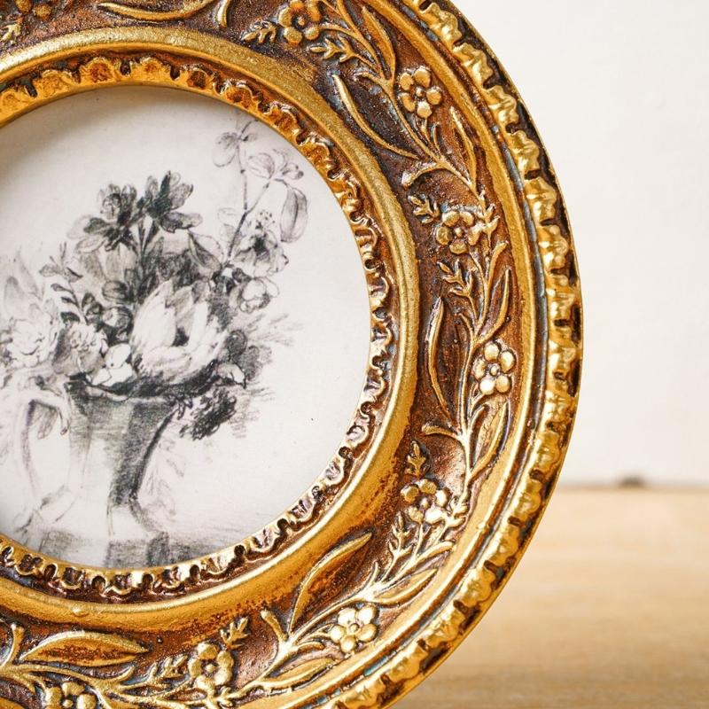 Runder Fotorahmen in Antik-Bro – Resin Art Photo Frame Bewertung und Preis