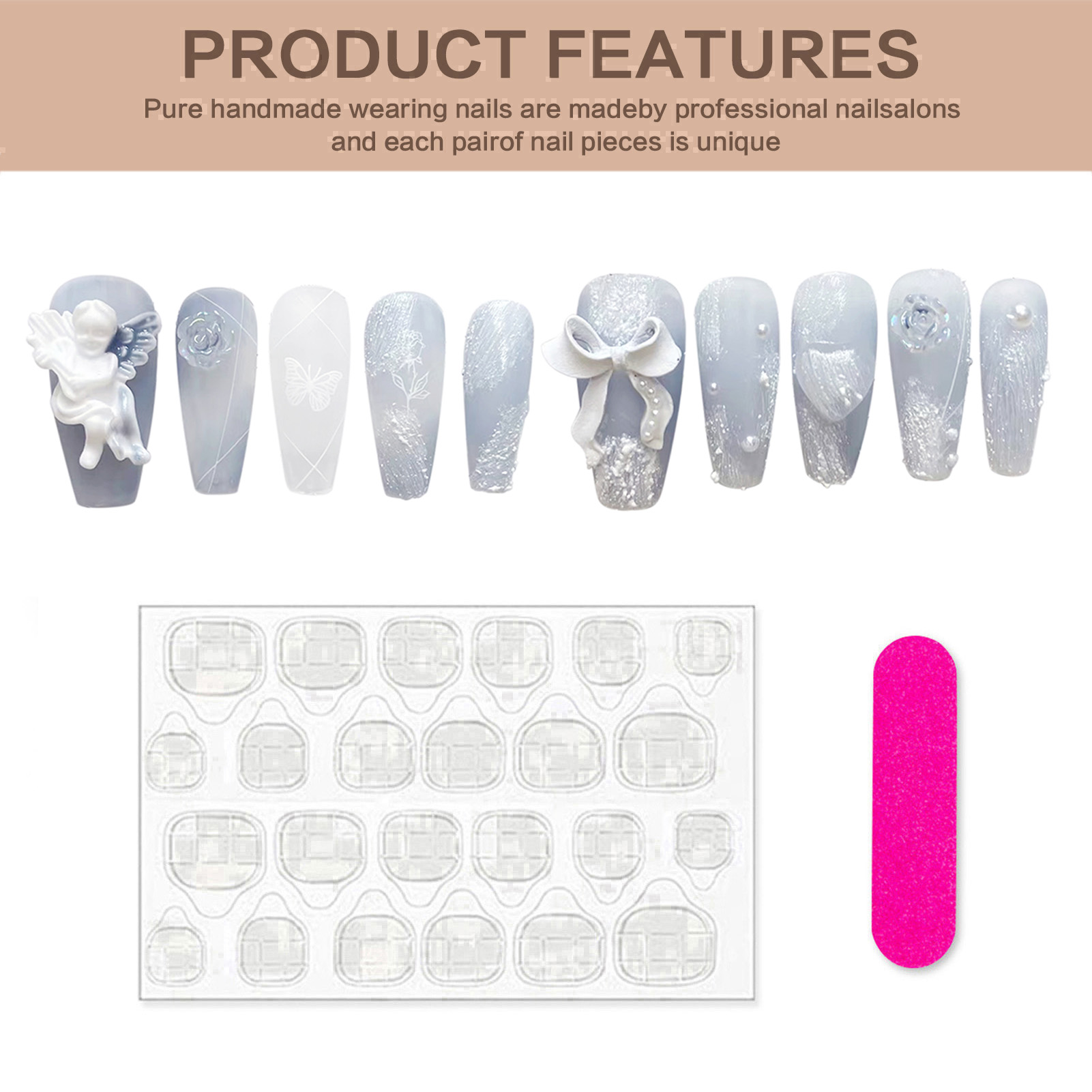 3D-Gips-Engel-Kunstnägel, glän – Resin Art Flower Bewertung und Preis