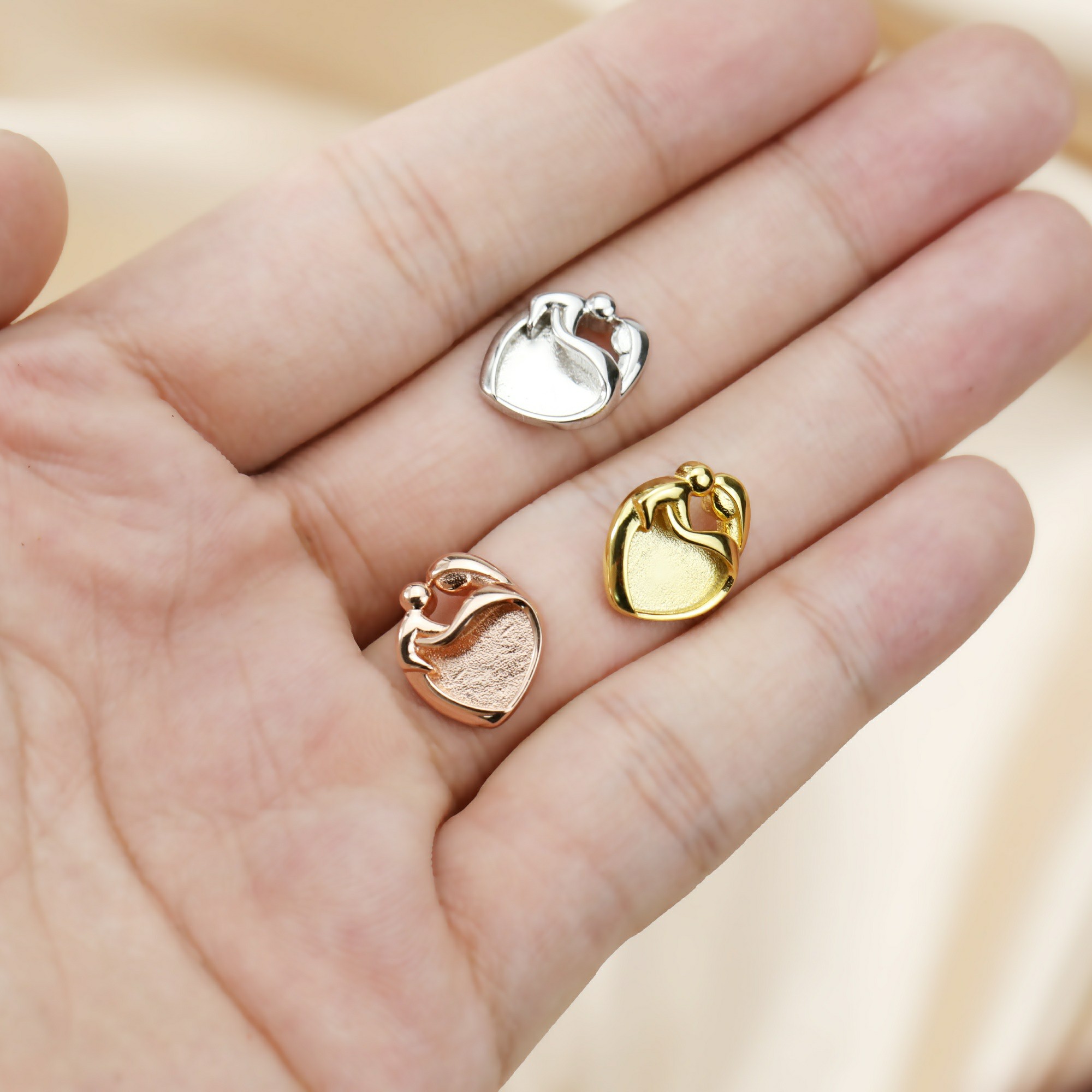 9MM Herzförmige Fassung für Mu – Resin Art Baby Bewertung und Preis