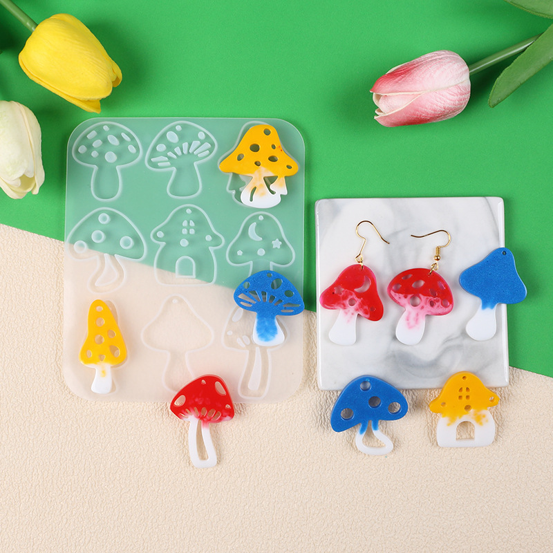 Multi Style Pilze Ohrring Anhä – Resin Art Liquid Bewertung und Preis
