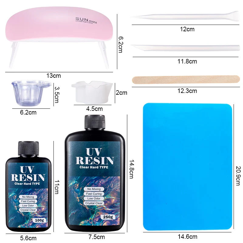 Hartes UV-Harz-Kleber-Set, sch – Resin Art Workshop Bewertung und Preis
