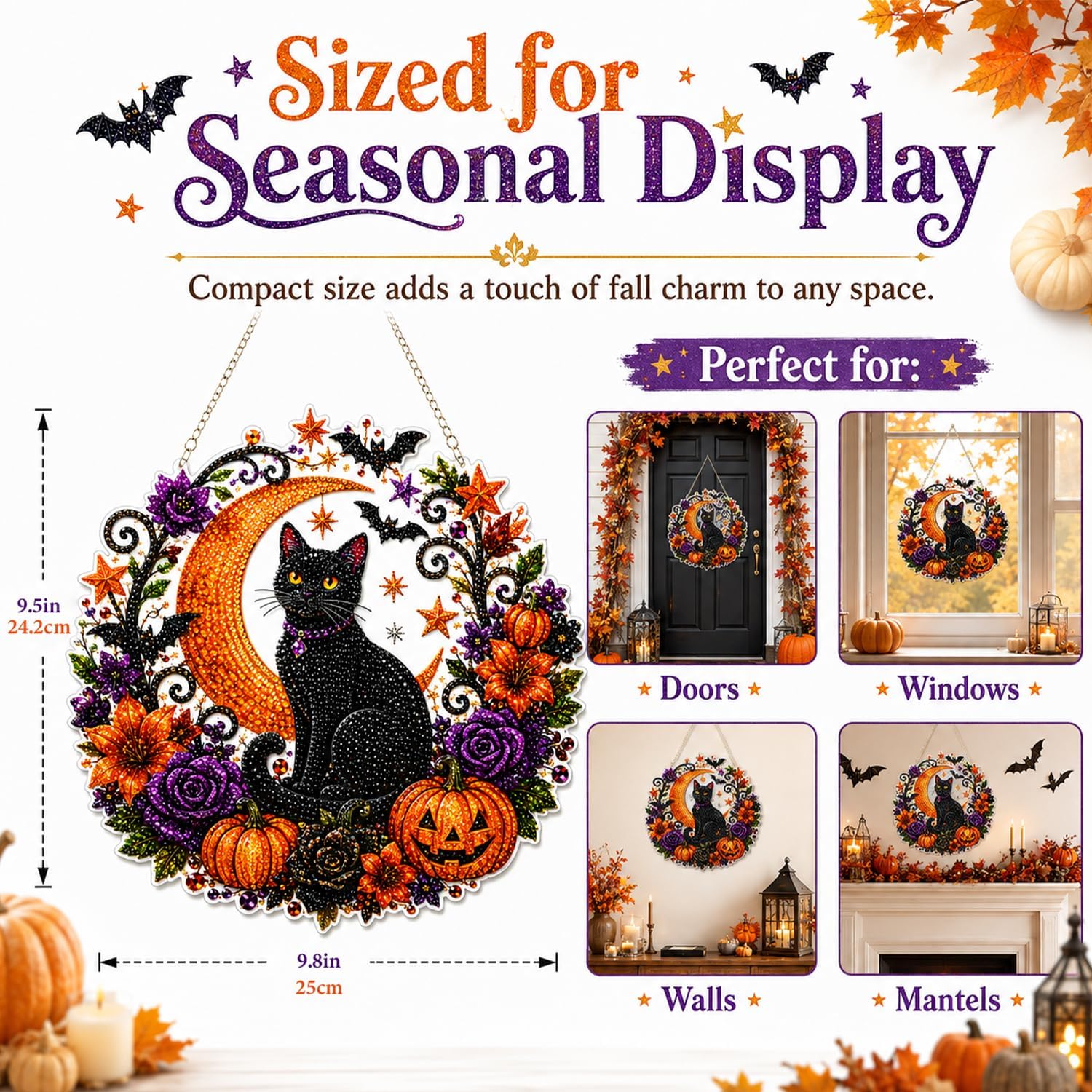 Halloween-Kürbisse Diamant-Mal – Resin Art Flower Bewertung und Preis