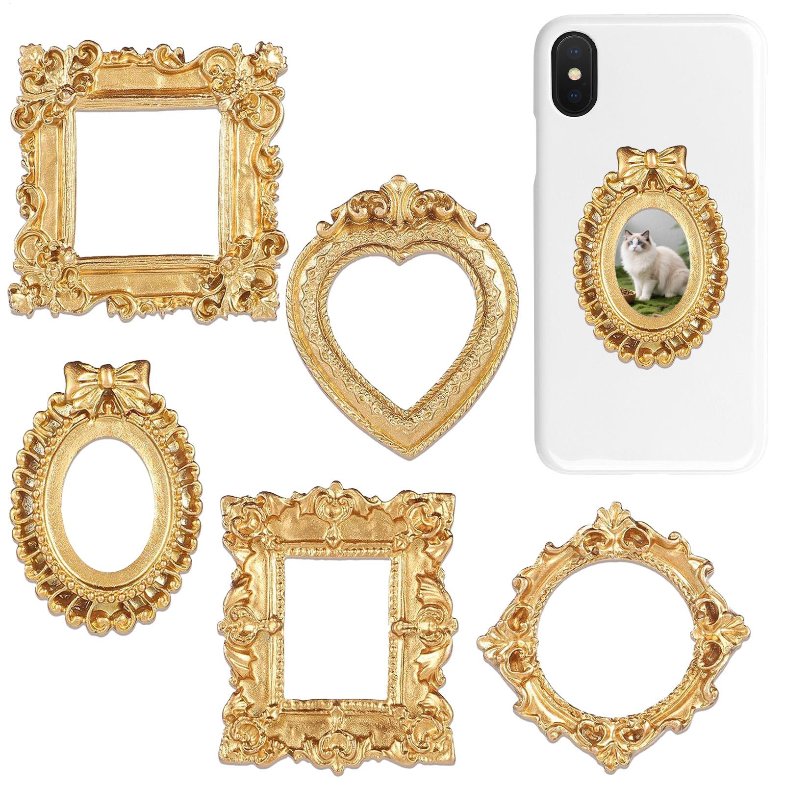 5/9-teiliges Set Goldene Vinta – Resin Art Photo Frame Bewertung und Preis