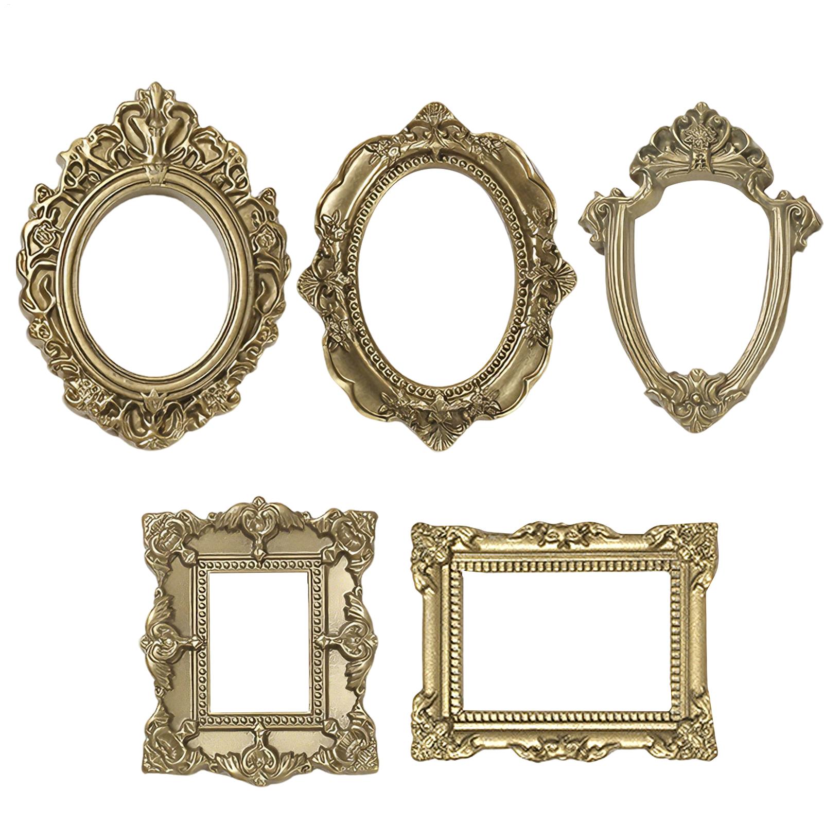 5/9-teiliges Set Goldene Vinta – Resin Art Photo Frame Bewertung und Preis