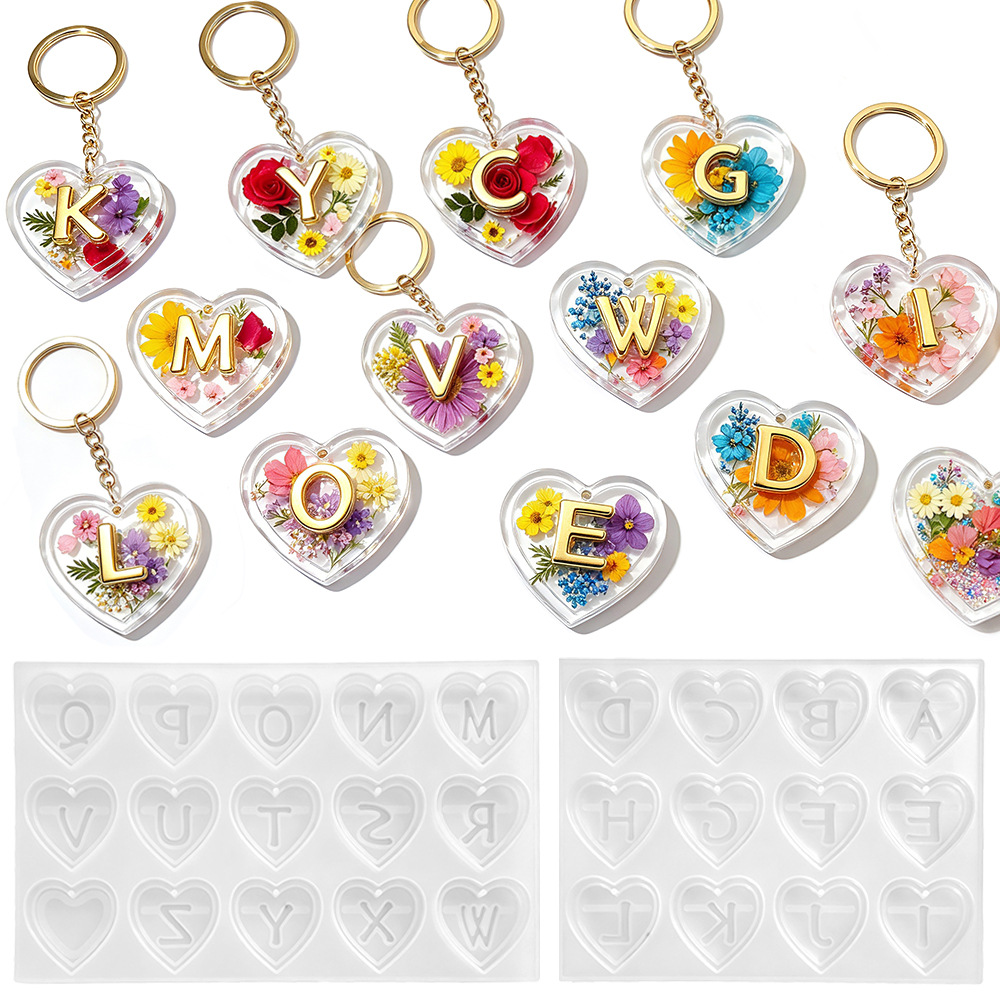 Komplette 26 Buchstaben & Herz – Resin Art Name Bewertung und Preis