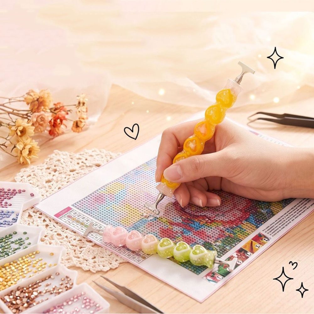 Neuer Herzförmiger Diamant-Mal – Resin Art Workshop Bewertung und Preis