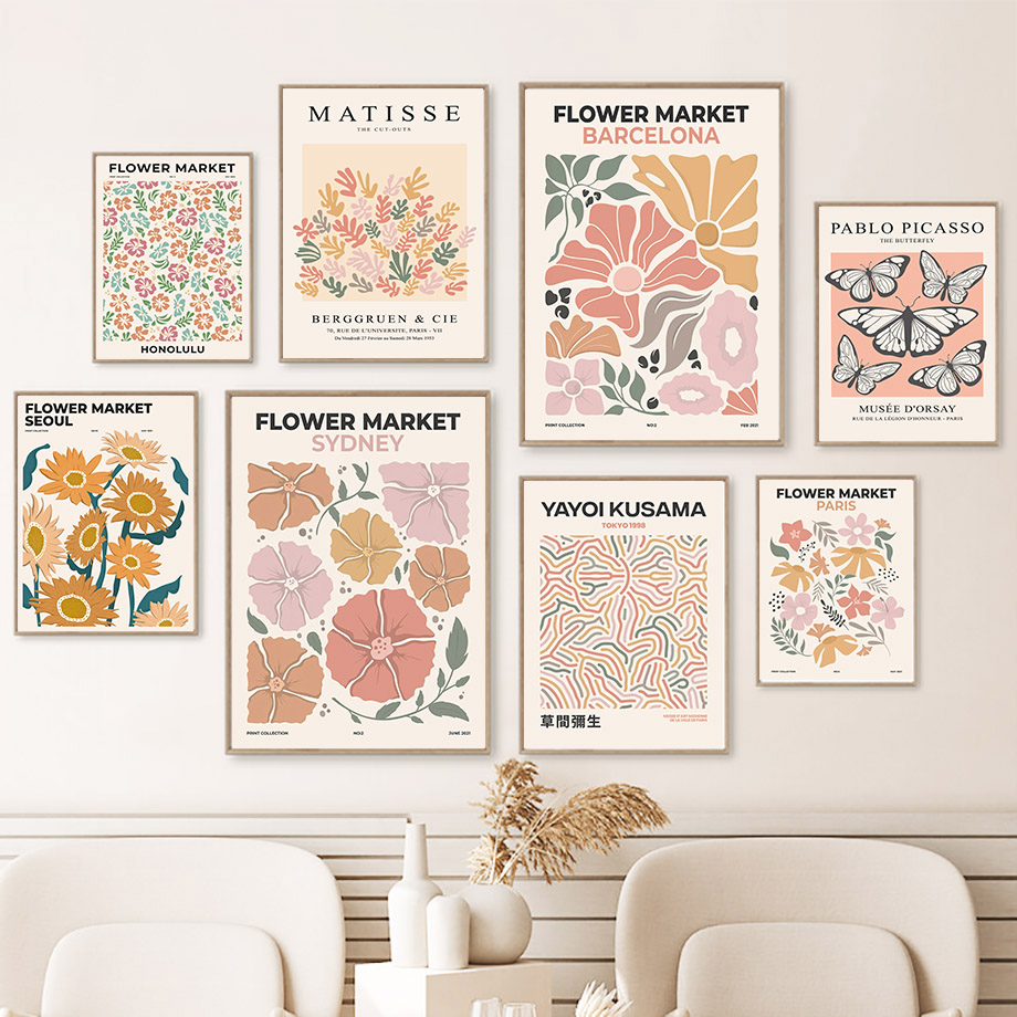Blumenmarkt-Poster Druck Abstr – Resin Art Name Bewertung und Preis