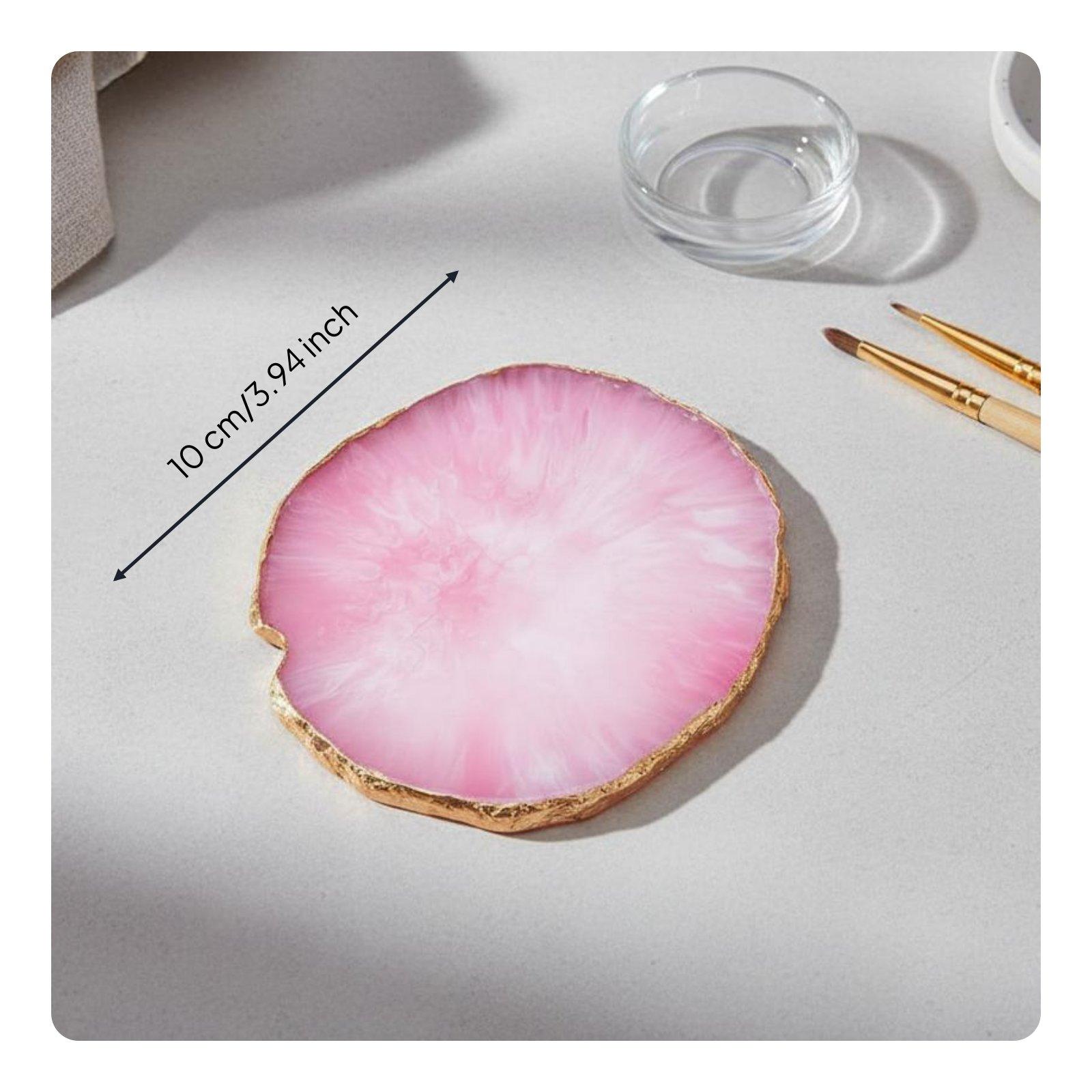 Harz-Palette mit Achat-Textur, – Resin Art Coasters Bewertung und Preis