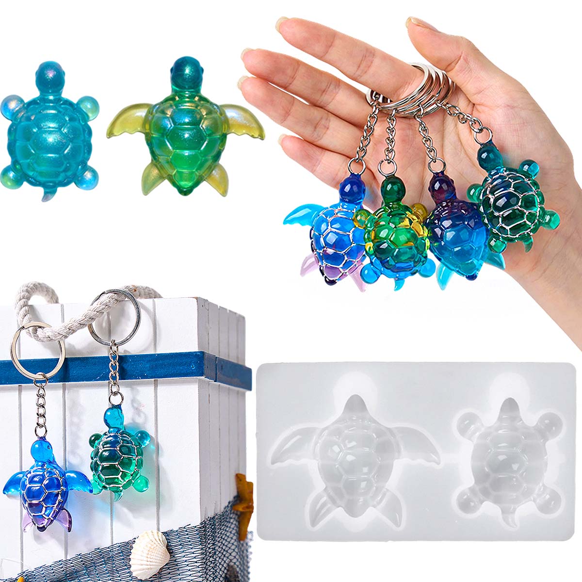 3D Meeresschildkröte Schlüssel – Resin Art Liquid Bewertung und Preis